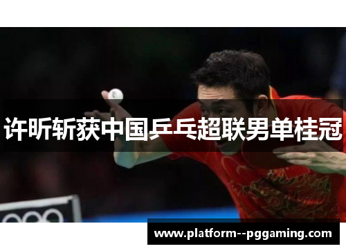 许昕斩获中国乒乓超联男单桂冠